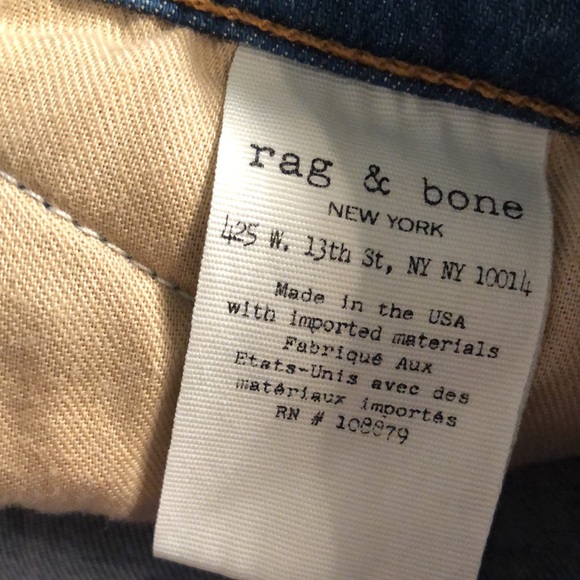 Rag & Bone Zip Accent Crop Jean - Picture 16 of 16